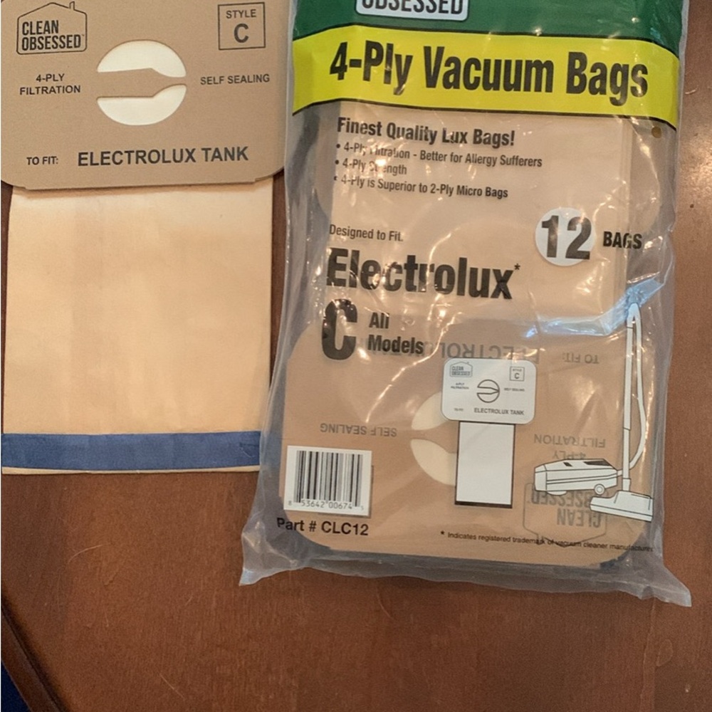 ELECTROLUX CANISTER VACUUM BAGS STYLE C -  10 NEW  IN OPENED PKG